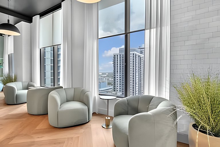Epic Bay Views • 34th Fl Luxury 1BR • Rooftop Pool