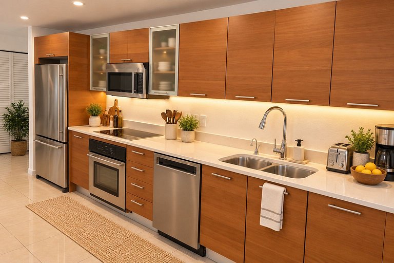 Huge 1,500sqft Lux 2BR • Walk to Design District