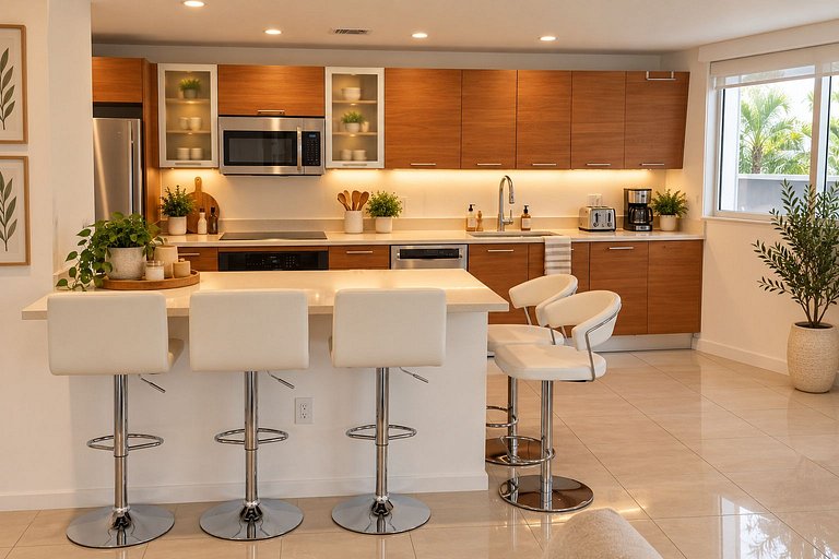 Huge 1,500sqft Lux 2BR • Walk to Design District